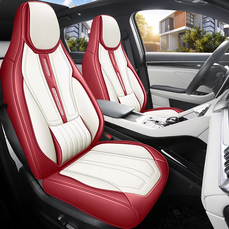 ランバーサポート付きユニバーサル一体型カーシートカバー